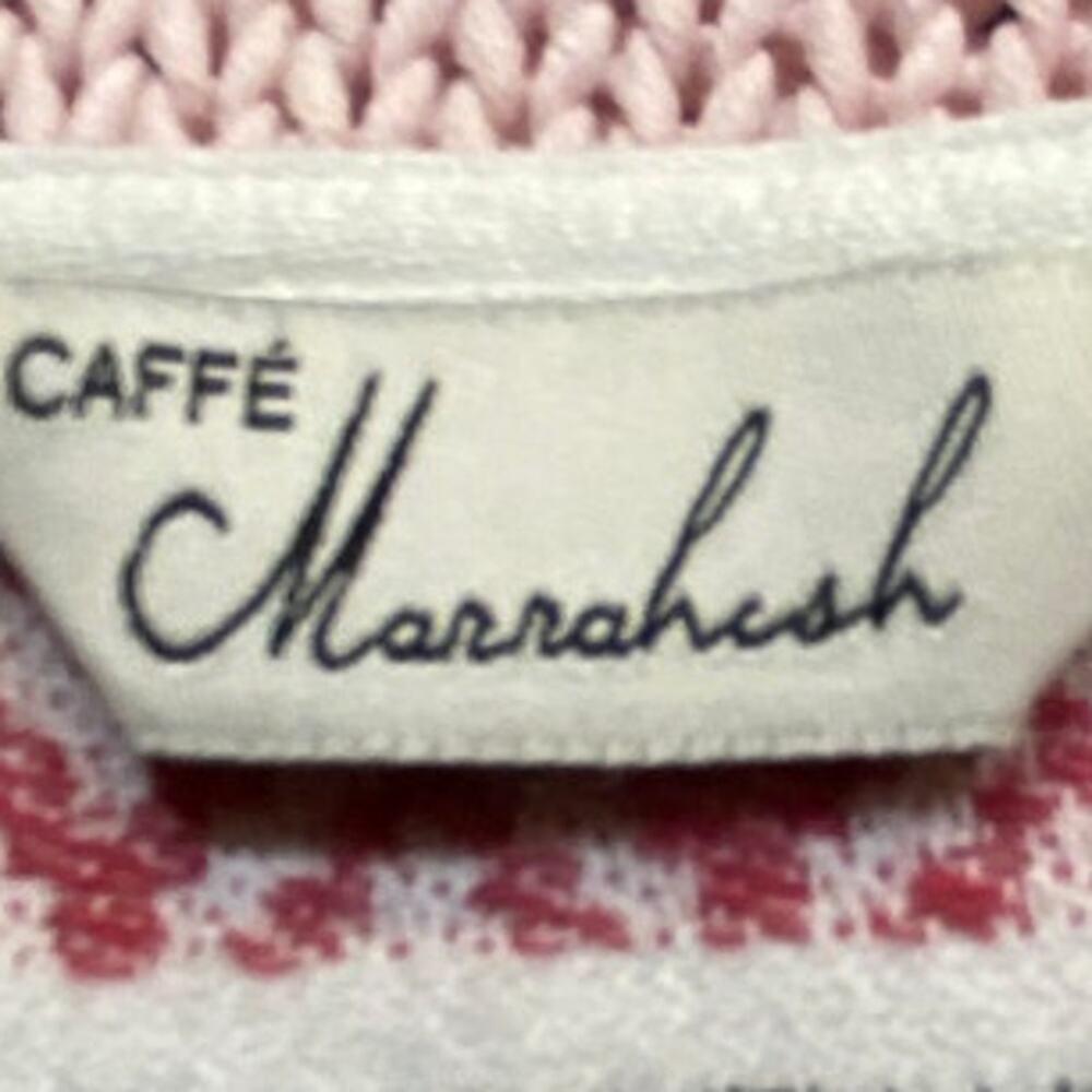 Cafe Marrakesh Cotton Blend Patterned Top Size M Work Casual - Picture 6 of 9